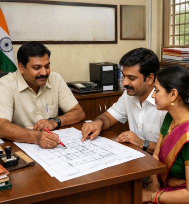 Plan approval office interaction